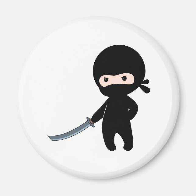 Tiny Angry Ninja Magnet (Vorne)