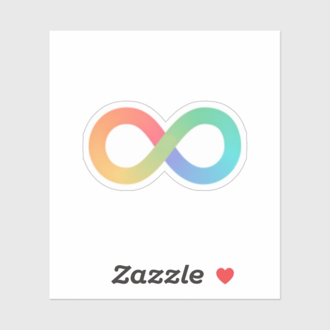 Tiny Autismus Infinity Symbol Aufkleber (Blatt)