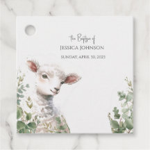 Tiny Baby Lamb und Eukalyptus-Taufe