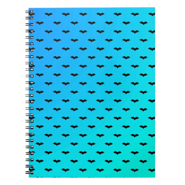 Tiny Bats Blue Notizblock (Vorderseite)