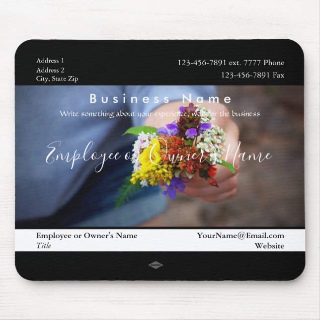 Tiny Blume Bouquet Geschenk Promo Mousepad (Vorne)