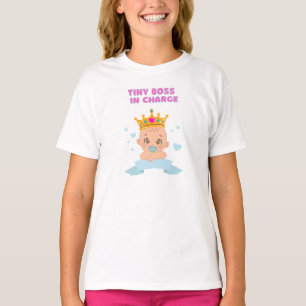 Tiny Boss in Charge - kühne, lustige Kleinkind T-Shirt