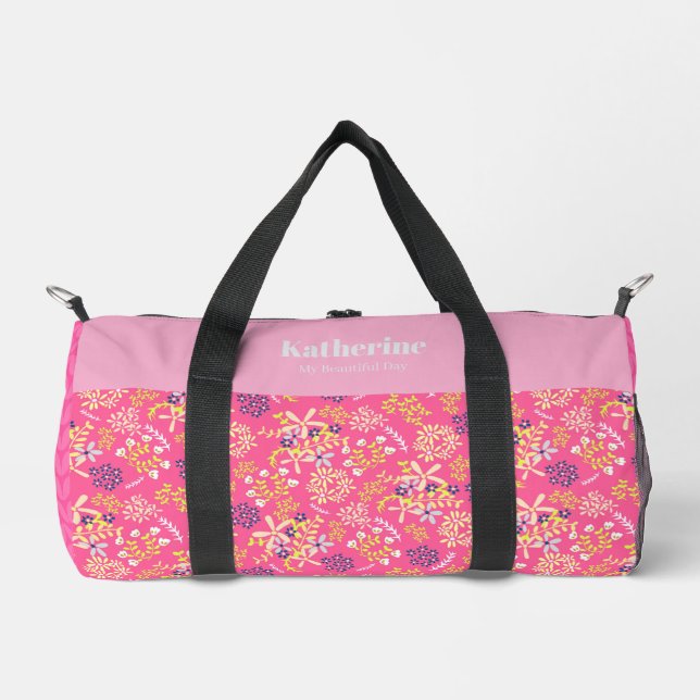 Tiny Bouquet Blume Cherry Duffle Bag (Vorderseite)