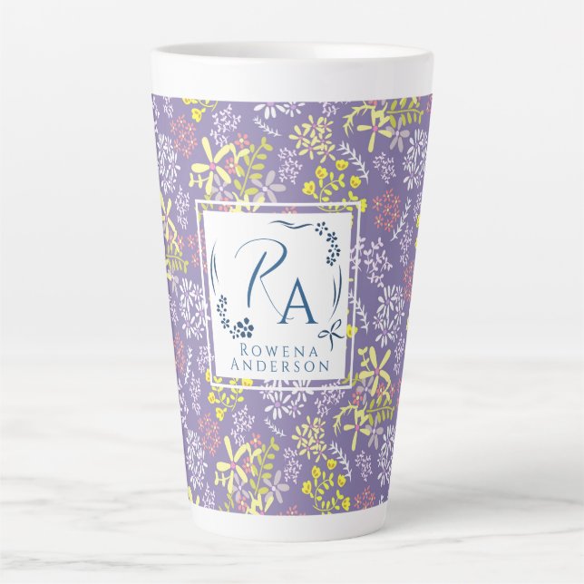 Tiny Bouquet Blume Lavender Milchtasse (Vorderseite)