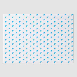 Tiny Bright Blue Hearts Musterteppichpapier Seidenpapier