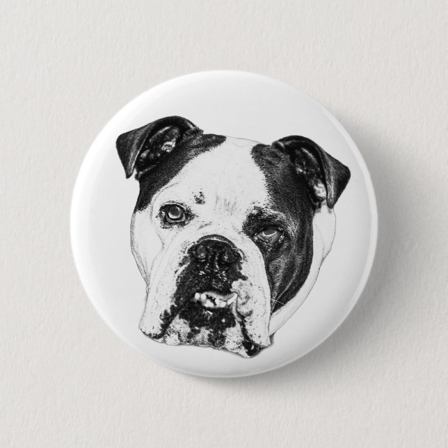 Tiny Bulldog Cheer Button (Vorderseite)