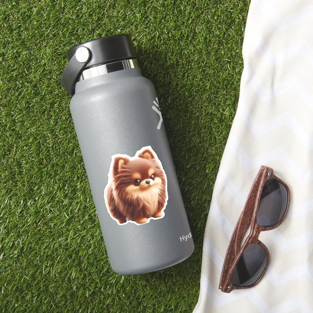 Tiny but Mighty - Chihuahua Attitude T - Shirt Aufkleber (HydroFlask Insitu)