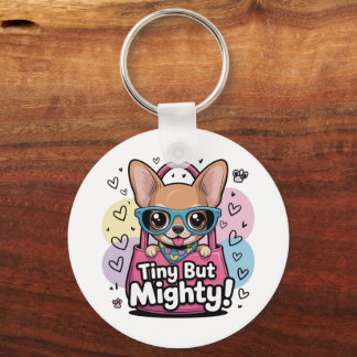 Tiny but Mighty Chihuahua  Keychains & Lanyards Schlüsselanhänger