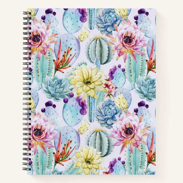 Tiny Cactus Pattern Notizbuch (Vorderseite)