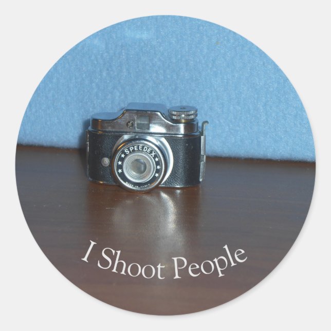 Tiny Camera Runder Aufkleber (Vorderseite)