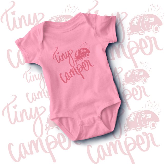 Tiny Camper Camping Kindergeschenk Bodysuit Ein St Baby Strampler (Von Creator hochgeladen)