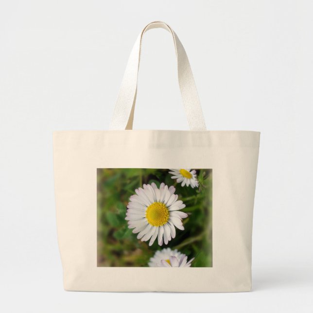 Tiny Daisies Jumbo Stoffbeutel (Vorne)