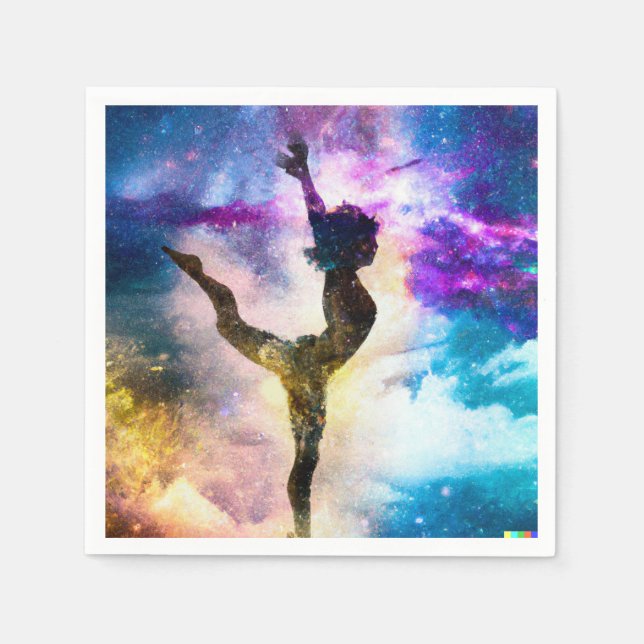 Tiny Dancer Ballerina Geburtstagsparty Napkins Serviette (Vorderseite)