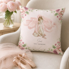 Tiny Dancer Ballerina Personalisiert Throw Kissen