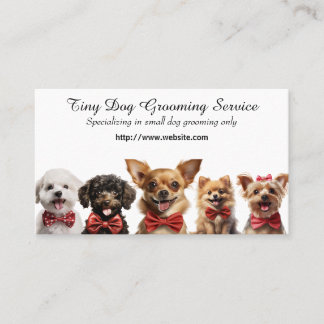 Tiny Dog Grooming Service Visitenkarte