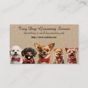 Tiny Dog Grooming Service Visitenkarte