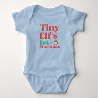Tiny Elf's 1. Weihnachten Baby Strampler