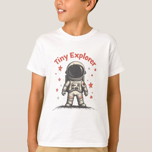Tiny Explorer: Weltraumabenteuer T-Shirt (Vorderseite)