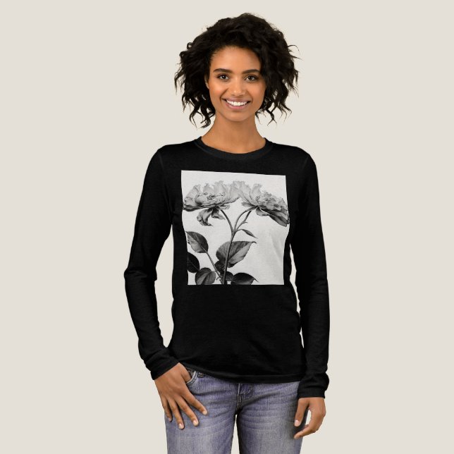 Tiny Fairy in einem verzauberten Garten Tri-Blend Shirt (Volle Vorderseite)