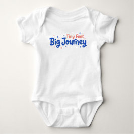 Tiny Feet Big Journey Baby Strampler