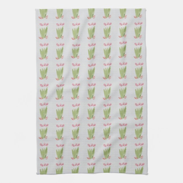 Tiny Floral Print Geschirrtuch (Vertikal)