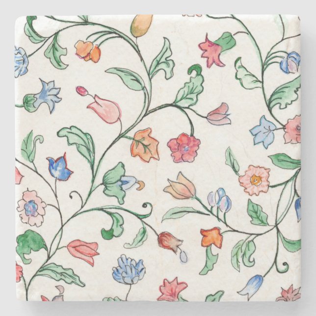 Tiny Floral Twins Design auf Untersetzer (Vorderseite)