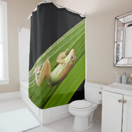 Tiny Frog auf der linken Seite Duschvorhang