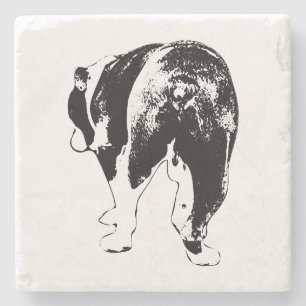 Tiny Gallery Bulldog, Winter Cheer Steinuntersetzer