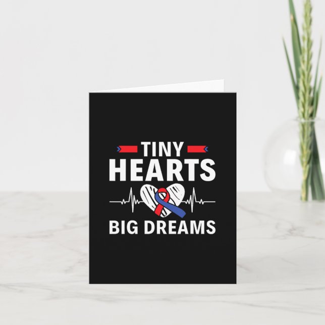 Tiny Hearts Big Dreams - Kd Awareness Karte (Vorderseite)