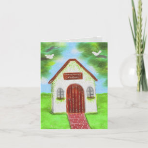 Tiny Honeymoon Hütte Hochzeit Danke-Card Dankeskarte
