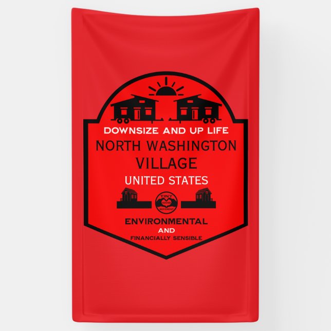 Tiny House Communities bearbeitbar Banner (Vertikal)