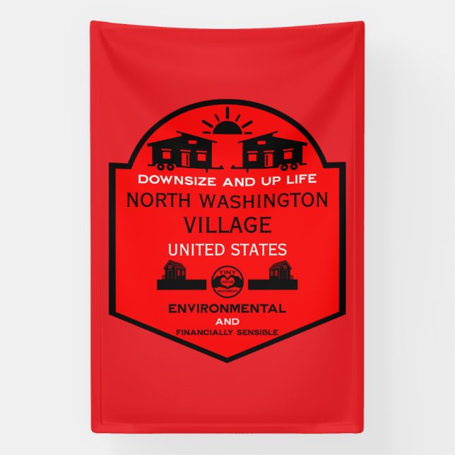 Tiny House Communities bearbeitbar Banner (Vertikal)