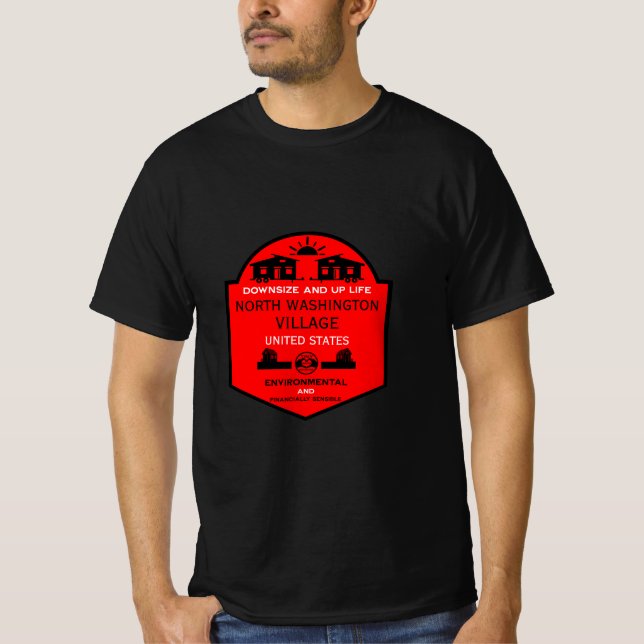 Tiny House Communities bearbeitbar T-Shirt (Vorderseite)