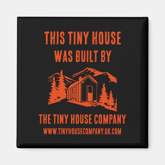 Tiny House Wohngestaltung Magnet (Vorne)