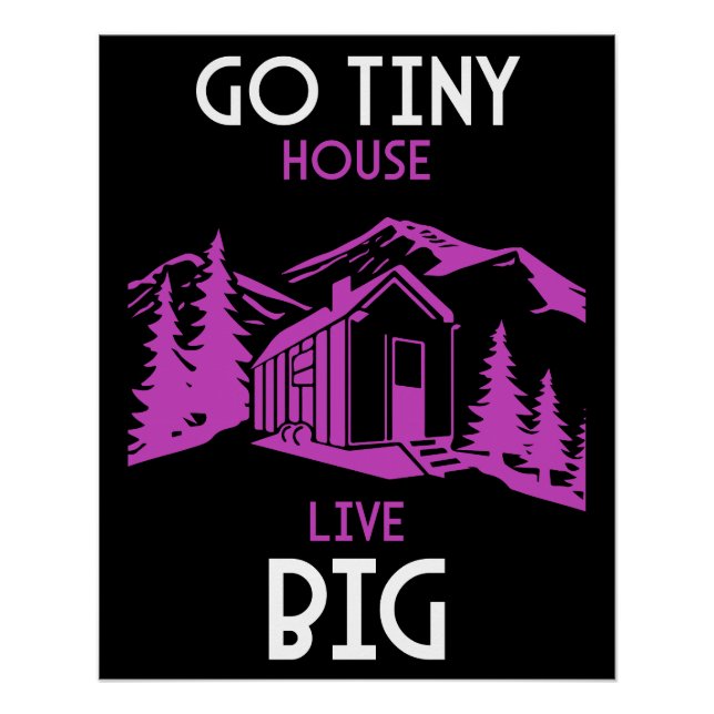 Tiny House Wohngestaltung Poster (Vorderseite)