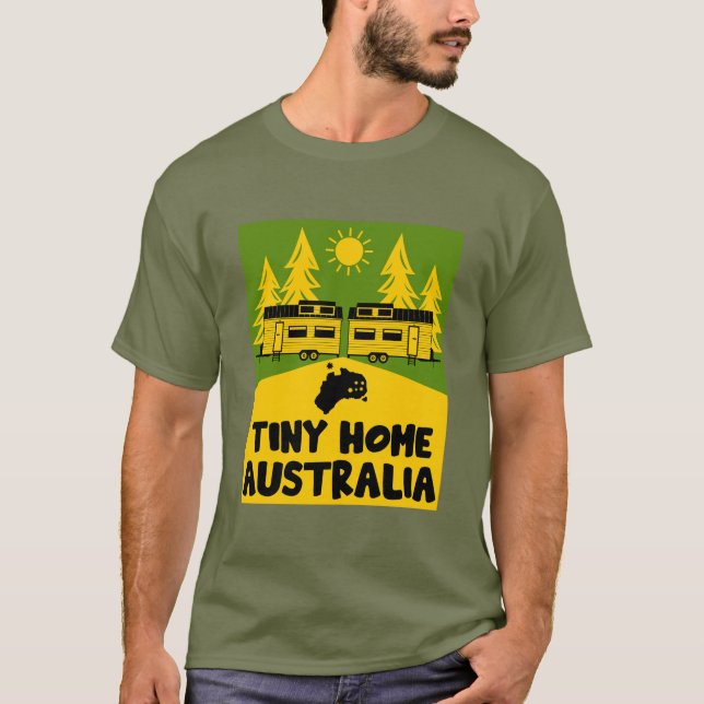 Tiny House Zuhause Australia T-Shirt (Vorderseite)
