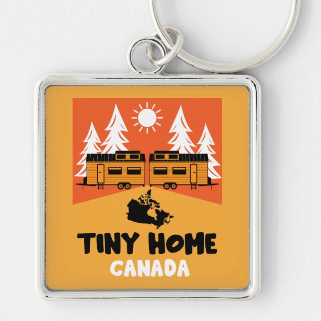 Tiny House Zuhause Canada Schlüsselanhänger (Vorne)