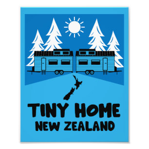 Tiny House Zuhause Neuseeland Fotodruck