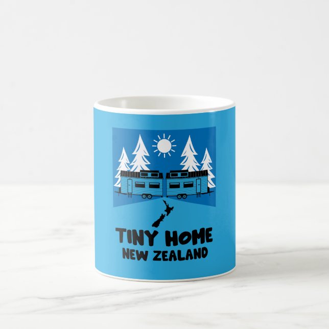 Tiny House Zuhause Neuseeland Kaffeetasse (Mittel)