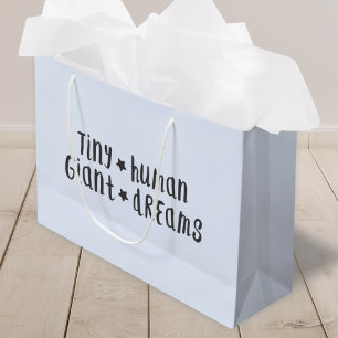 Tiny Human Riant Dreams   Baby Boy Blue Stilvoll Große Geschenktüte