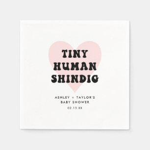 Tiny Human Shindig Modern Baby Dusche Serviette