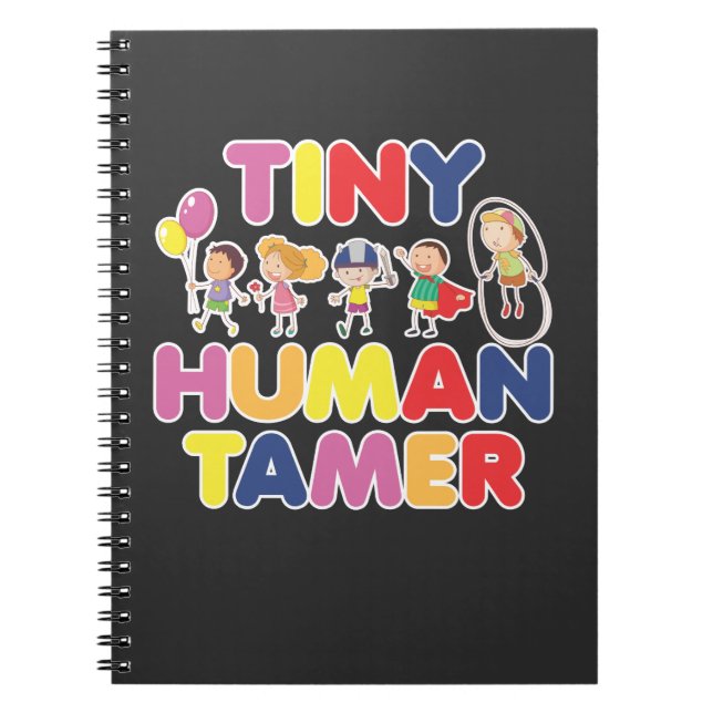 Tiny Human Tamer Daycare Provider Babysitter Notizblock (Vorderseite)