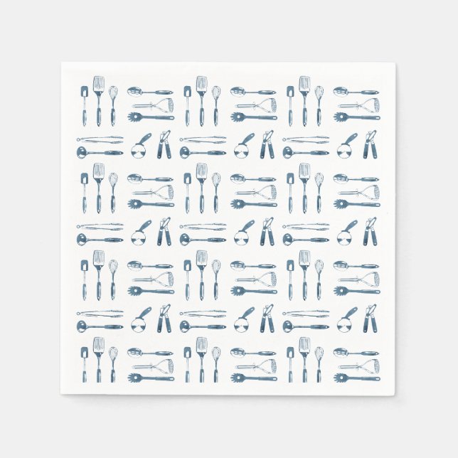 Tiny Kitchen Utensils Serviette (Vorderseite)