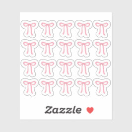 Tiny latte bows planner aufkleber