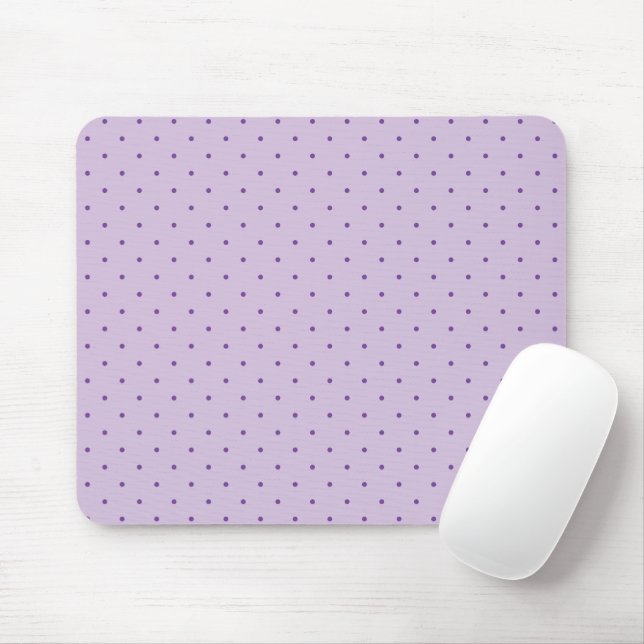 Tiny Lila Polka-Dots Patten auf Light Lila Mousepad (Mit Mouse)
