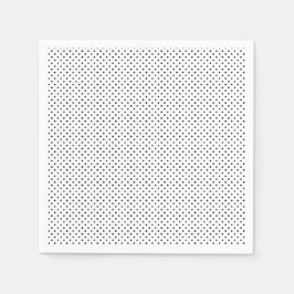 Tiny Little Polka Dots Schwarz-Weiß Serviette