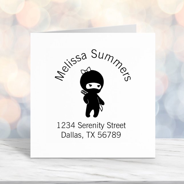 Tiny Ninja Girl-Adresse Permastempel (Von Creator hochgeladen)