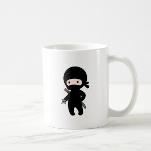 Tiny Ninja Holding Throwing Star Kaffeetasse