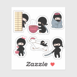 Tiny Ninja Set 3 Aufkleber