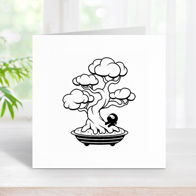 Tiny Ninja und Bonsai Tree Gummistempel (Von Creator hochgeladen)